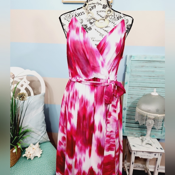 Premier Amour Pink Tie Dye Maxi Dress - Picture 6 of 10